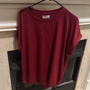 Women's maroon Top. Size XL. Never worn. Still has tags. Listing 9781
